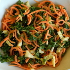 Sweet Potato-Kale Salad with Coconut-Lime Dressing